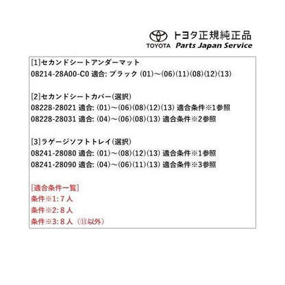 80系ノア 子育てパッケージ トヨタ ZWR80W ZWR80G ZRR80W ZRR85W ZRR80G ZRR85G 80NOAH TOYOTA