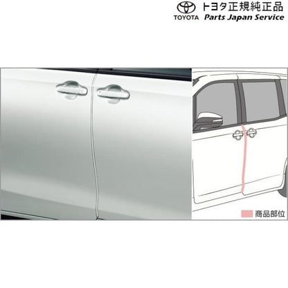 80系ノア ドアエッジプロテクター(メッキ調) トヨタ ZWR80W ZWR80G ZRR80W ZRR85W ZRR80G ZRR85G 80NOAH TOYOTA