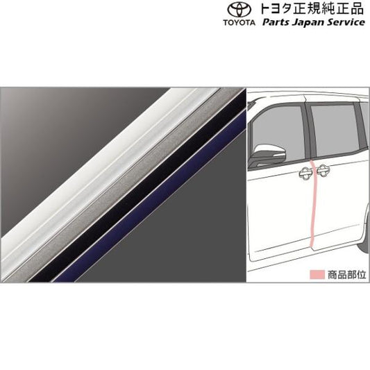 80系ノア ドアエッジプロテクター(樹脂製) トヨタ ZWR80W ZWR80G ZRR80W ZRR85W ZRR80G ZRR85G 80NOAH TOYOTA