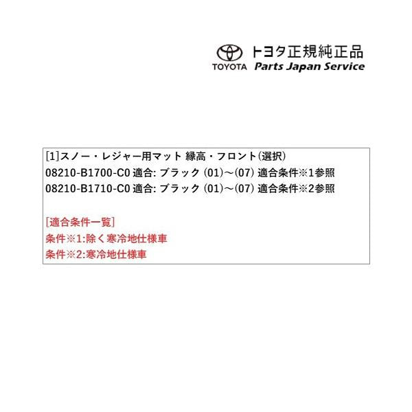 700系パッソ スノー・レジャー用フロアマット(縁高タイプ)(運転席・助手席) トヨタ M700A M710A 700passo TOYOTA
