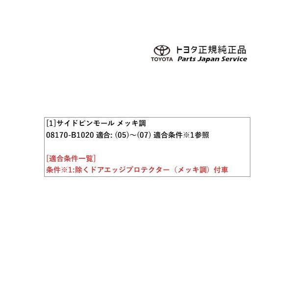 700系パッソ サイドピンモール(メッキ調) トヨタ M700A M710A 700passo TOYOTA