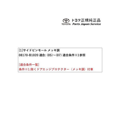 700系パッソ サイドピンモール(メッキ調) トヨタ M700A M710A 700passo TOYOTA