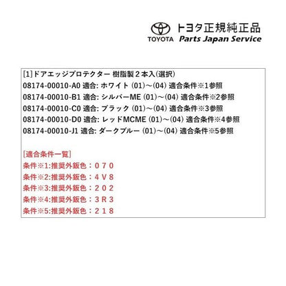 150系ランドクルーザープラド ドアエッジプロテクター(樹脂製) トヨタ GDJ151W GDJ150W TRJ150W 150prado TOYOTA