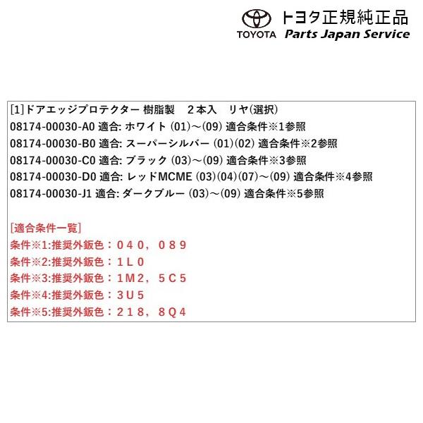 60系プリウス ドアエッジプロテクター(樹脂製)(リヤ) トヨタ ZVW60 ZVW65 MXWH60 MXWH65 MXWH61 60prius TOYOTA