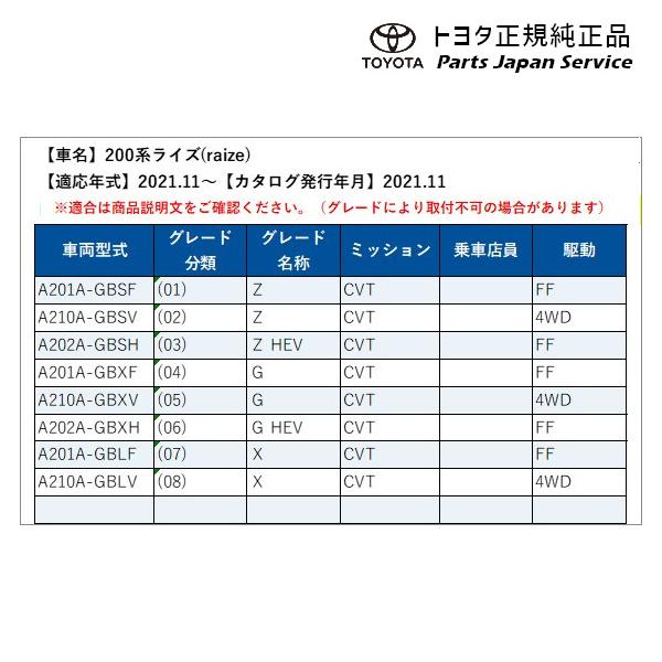 200系ライズ フロアマット(デラックスタイプ)(ガソリン車用) トヨタ A201A A210A A202A 200raize TOYOTA