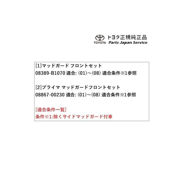 200系ライズ マッドガード(フロントセット) トヨタ A201A A210A A202A 200raize TOYOTA