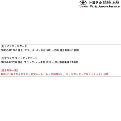200系ライズ サイドマッドガード(ブラック・メッキ付) トヨタ A201A A210A A202A 200raize TOYOTA