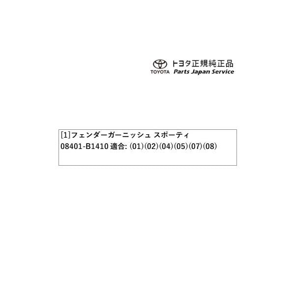200系ライズ フェンダーガーニッシュ(スポーティ) トヨタ A201A A210A A202A 200raize TOYOTA