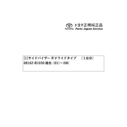 200系ライズ サイドバイザー(RVワイドタイプ) トヨタ A201A A210A A202A 200raize TOYOTA