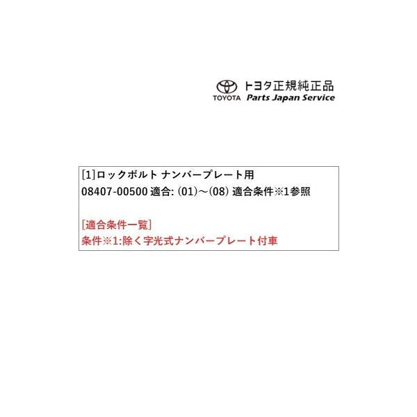 200系ライズ ロックボルト(ナンバープレート用) トヨタ A201A A210A A202A 200raize TOYOTA