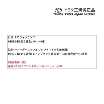 【大型便】200系ライズ LEDフォグランプセット(フロントルーバーガーニッシュ付) トヨタ A201A A210A A202A 200RAIZE TOYOTA
