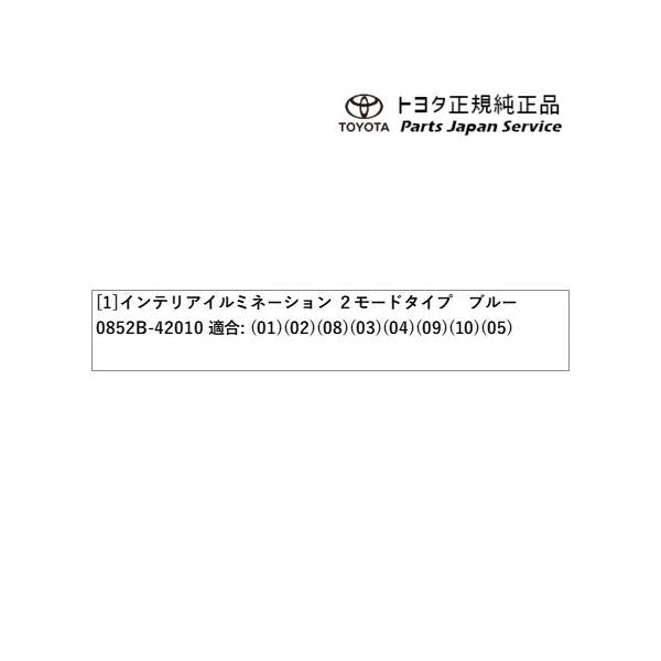 50系ラブフォー インテリアイルミネーション(ブルー)(除くZ用) トヨタ MXAA54 MXAA52 AXAH54 AXAH52 50rav4 TOYOTA