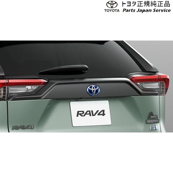 50系ラブフォー バックドアガーニッシュ(マット調ブラック塗装)(ガソリン車用) トヨタ MXAA54 MXAA52 AXAH54 AXAH52 50rav4 TOYOTA