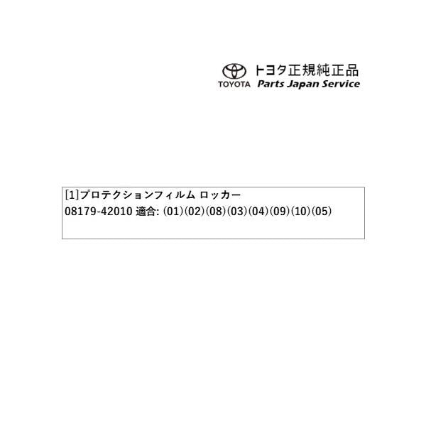 50系ラブフォー プロテクションフィルム(ロッカー) トヨタ MXAA54 MXAA52 AXAH54 AXAH52 50rav4 TOYOTA