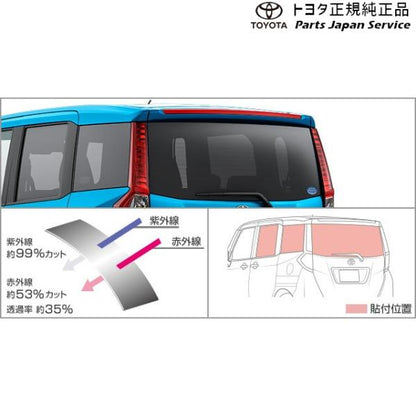 900系ルーミー IR(赤外線)カットフィルム(リヤサイド・バックガラス)(スモーク) トヨタ M910A M900A 900roomy TOYOTA