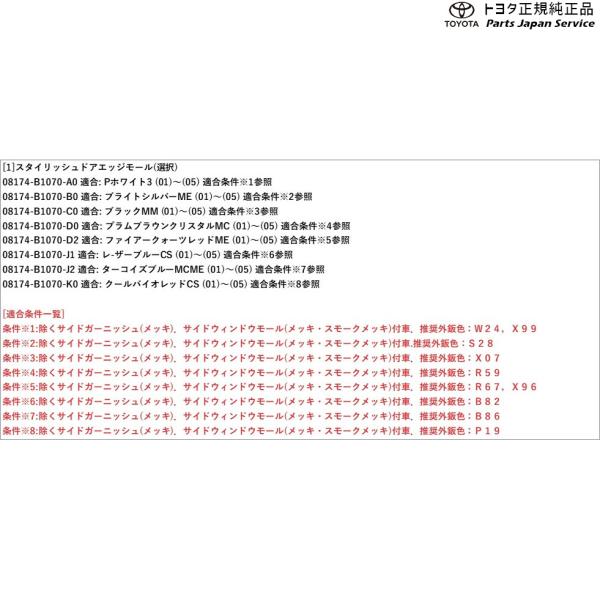900系ルーミー スタイリッシュドアエッジモール トヨタ M910A M900A 900roomy TOYOTA