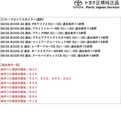 【大型便】900系ルーミー ルーフエンドスポイラー トヨタ M910A M900A 900roomy TOYOTA