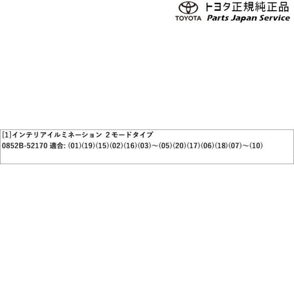 170系シエンタ インテリアイルミネーション(2モードタイプ) トヨタ NSP170G NCP175G NHP170G NSP172G 170sienta TOYOTA