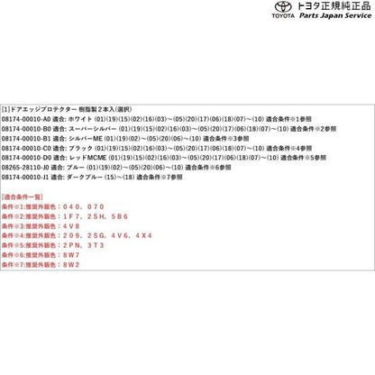 170系シエンタ ドアエッジプロテクター(樹脂製) トヨタ NSP170G NCP175G NHP170G NSP172G 170sienta TOYOTA