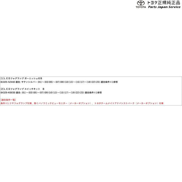 10系シエンタ LEDフォグランプ(ガーニッシュ付)(設定2) トヨタ MXPL10G MXPL15G MXPL12G MXPC10G MXPC12G 10sienta TOYOTA