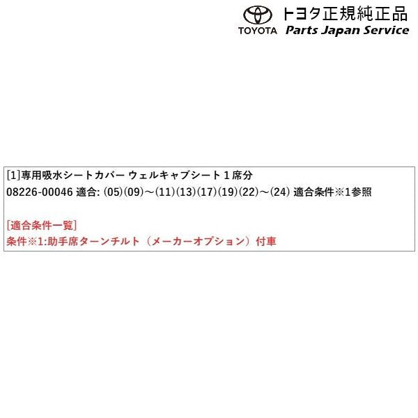 10系シエンタ 専用吸水シートカバー(ターンチルトシート[助手席]1席分) トヨタ MXPL10G MXPL15G MXPL12G MXPC10G MXPC12G 10sienta TOYOTA