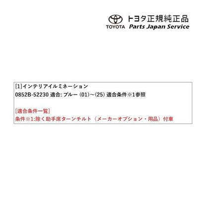 10系シエンタ インテリアイルミネーション(ブルー) トヨタ MXPL10G MXPL15G MXPL12G MXPC10G MXPC12G 10SIENTA TOYOTA