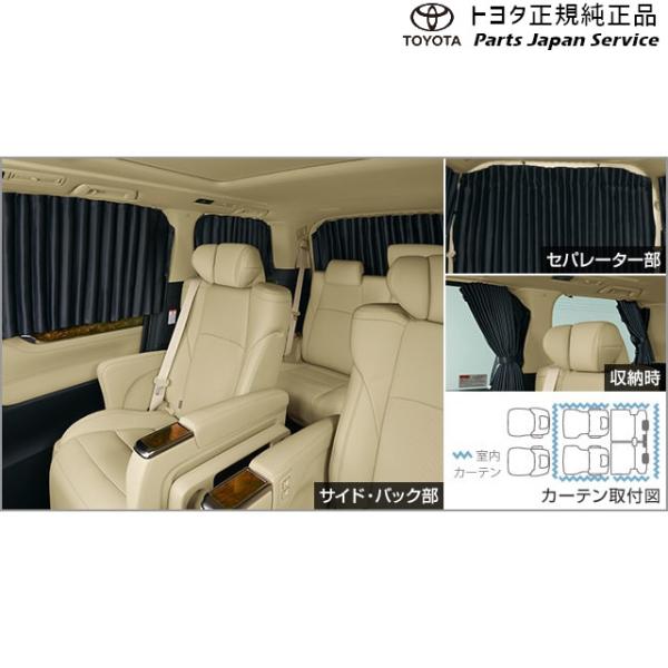 30系ヴェルファイア 室内カーテン(遮光機能付/ドレープタイプ) トヨタ AGH30W AGH35W AYH30W 30vellfire TOYOTA