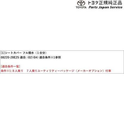 90系ヴォクシー シートカバー(フル撥水)(設定1) トヨタ ZWR90W ZWR95W MZRA90W MZRA95W ZWR92W MZRA92W 90voxy TOYOTA