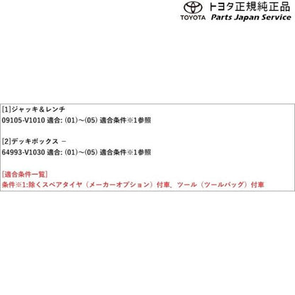 90系ヴォクシー ジャッキ&レンチ トヨタ ZWR90W ZWR95W MZRA90W MZRA95W ZWR92W MZRA92W 90voxy TOYOTA