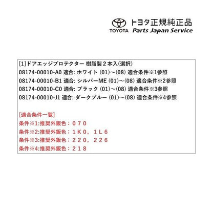 90系ヴォクシー ドアエッジプロテクター(樹脂製) トヨタ ZWR90W ZWR95W MZRA90W MZRA95W ZWR92W MZRA92W 90voxy TOYOTA