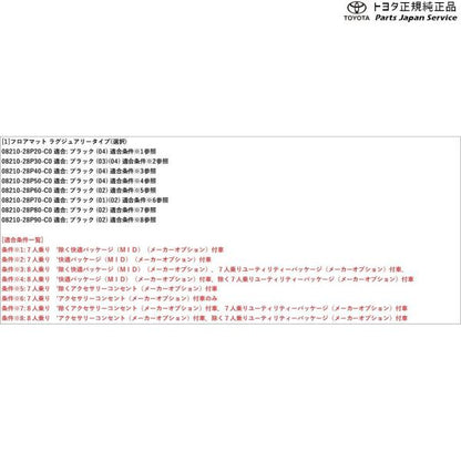 【大型便】90系ヴォクシー フロアマット(ラグジュアリータイプ) トヨタ ZWR90W ZWR95W MZRA90W MZRA95W ZWR92W MZRA92W 90VOXY TOYOTA