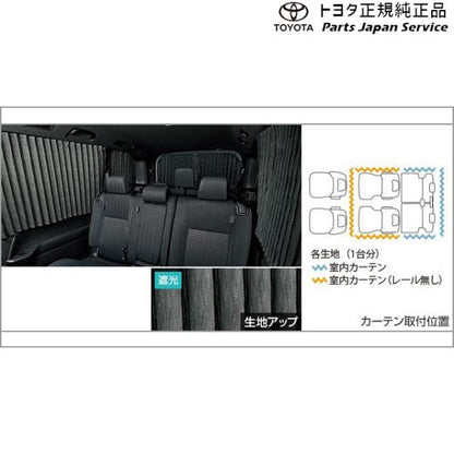 【大型便】90系ヴォクシー 室内カーテン(遮光機能付) トヨタ ZWR90W ZWR95W MZRA90W MZRA95W ZWR92W MZRA92W 90VOXY TOYOTA