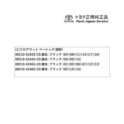 10系ヤリス フロアマット(ベーシック) トヨタ MXPH10 MXPH15 MXPA10 MXPA15 KSP210 10yaris TOYOTA