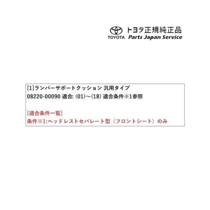 10系ヤリス ランバーサポートクッション(汎用タイプ) トヨタ MXPH10 MXPH15 MXPA10 MXPA15 KSP210 10yaris TOYOTA