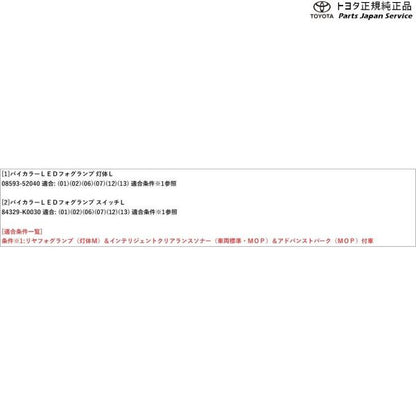 10系ヤリス バイカラーLEDフォグランプ(切り替え式)(設定10) トヨタ MXPH10 MXPH15 MXPA10 MXPA15 KSP210 10yaris TOYOTA