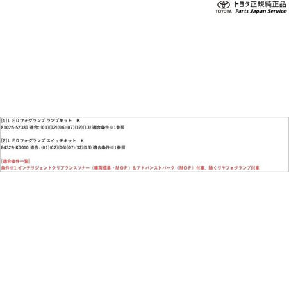 10系ヤリス LEDフォグランプ(設定9) トヨタ MXPH10 MXPH15 MXPA10 MXPA15 KSP210 10yaris TOYOTA