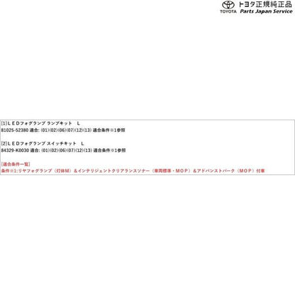 10系ヤリス LEDフォグランプ(設定10) トヨタ MXPH10 MXPH15 MXPA10 MXPA15 KSP210 10yaris TOYOTA