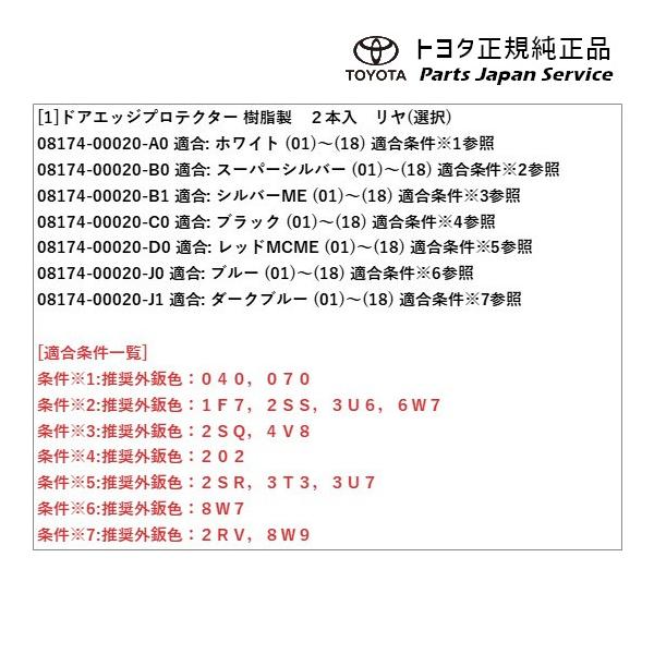 10系ヤリス ドアエッジプロテクター(樹脂製)(リヤ) トヨタ MXPH10 MXPH15 MXPA10 MXPA15 KSP210 10yaris TOYOTA