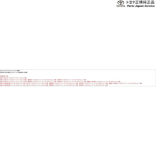 10系ヤリス インテリアイルミネーション (ホワイト) トヨタ MXPA10 MXPA15 MXPH14 MXPH17 KSP210 10YARIS TOYOTA