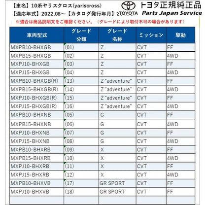 10系ヤリスクロス バイカラーLEDフォグランプ(設定6) トヨタ MXPB10 MXPB15 MXPJ10 MXPJ15 10yariscross TOYOTA