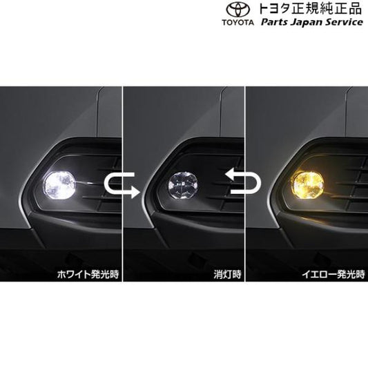 【大型便】10系ヤリスクロス バイカラーLEDフォグランプ(設定3) トヨタ MXPB10 MXPB15 MXPJ10 MXPJ15 10YARISCROSS TOYOTA