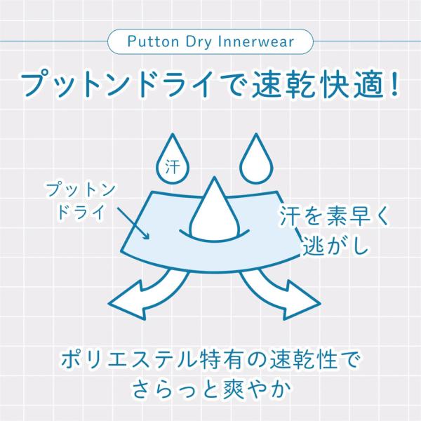 インナープットンドライ ブラタンクトップ Mサイズ カップ付き