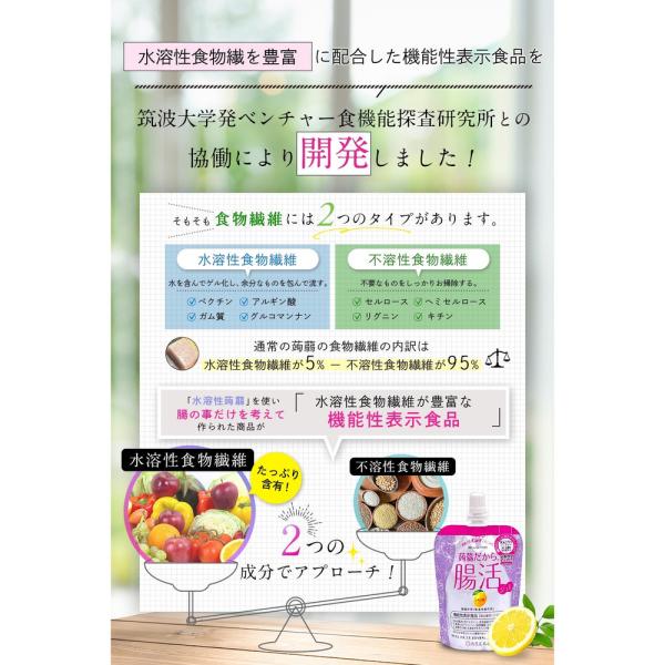 蒟蒻だから腸活ジュレ レモン味 6個入り 蒟蒻屋本舗