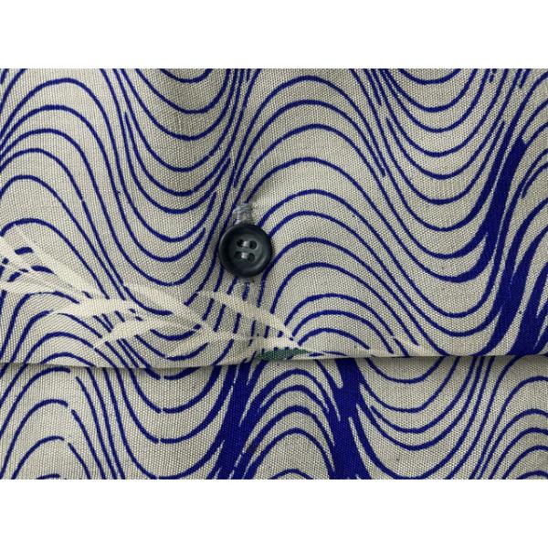 アロハシャツ　柳と波 Lサイズ メンズ