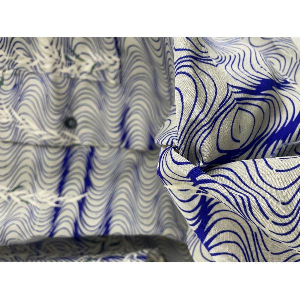アロハシャツ　柳と波 Lサイズ メンズ