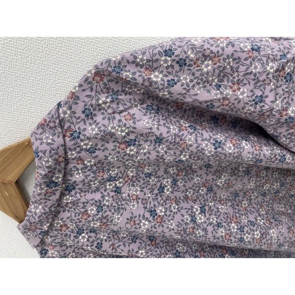 アロハシャツ　薄紫に桜小紋 Lサイズ メンズ