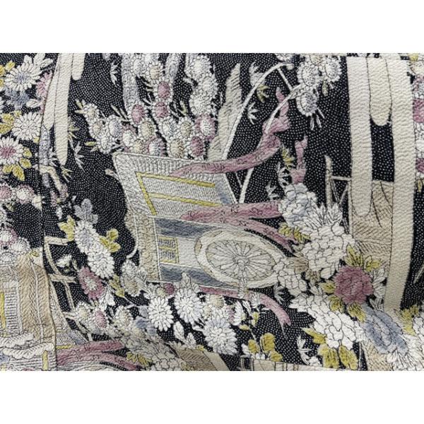 アロハシャツ　花車柄 Lサイズ メンズ