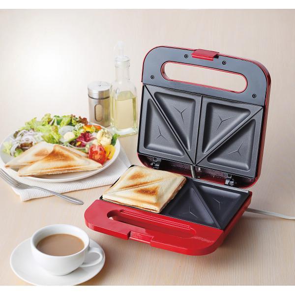 ルチェーレ　ホットサンドメーカー レッド