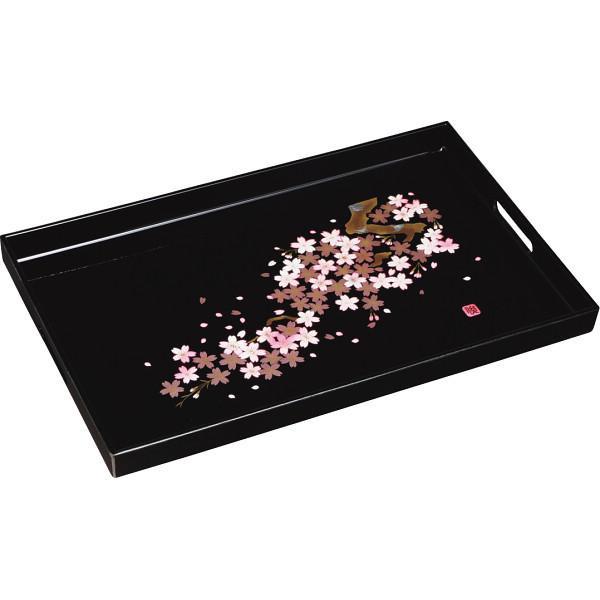 紀州塗　雅桜　長手盆