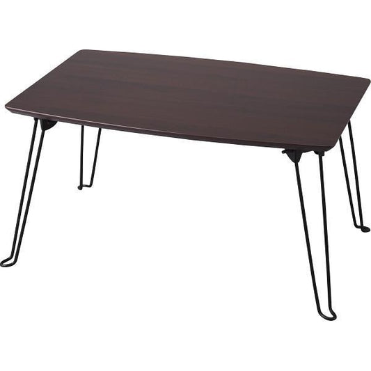 折れ脚テーブル ブラウン